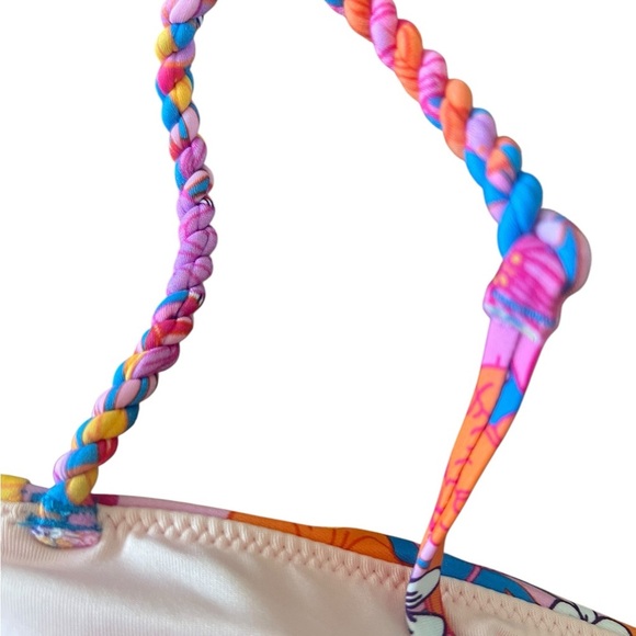 Cupshe Floral One Piece Swimsuit - Orange and Pink - Picture 6 of 8